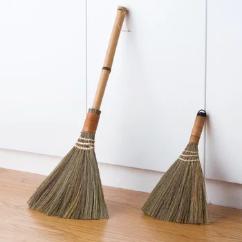 

New Japanese Imports Wooden Floor Soft Fur Broom Sweeping Broom Home Floor Hair Clean Mans Grass Broom Cleaning Tools