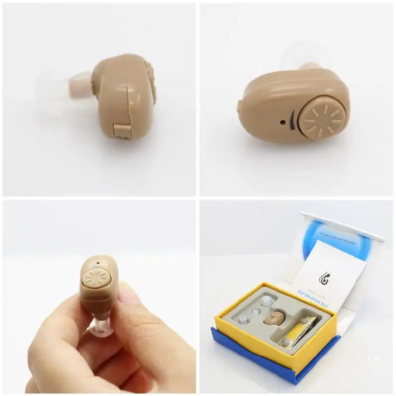 

Brand New Adjustable Mini Ultra Small Invisible Sound Amplifier Hearing Aid In Ear Sound Enhancement Deaf Aid For ear