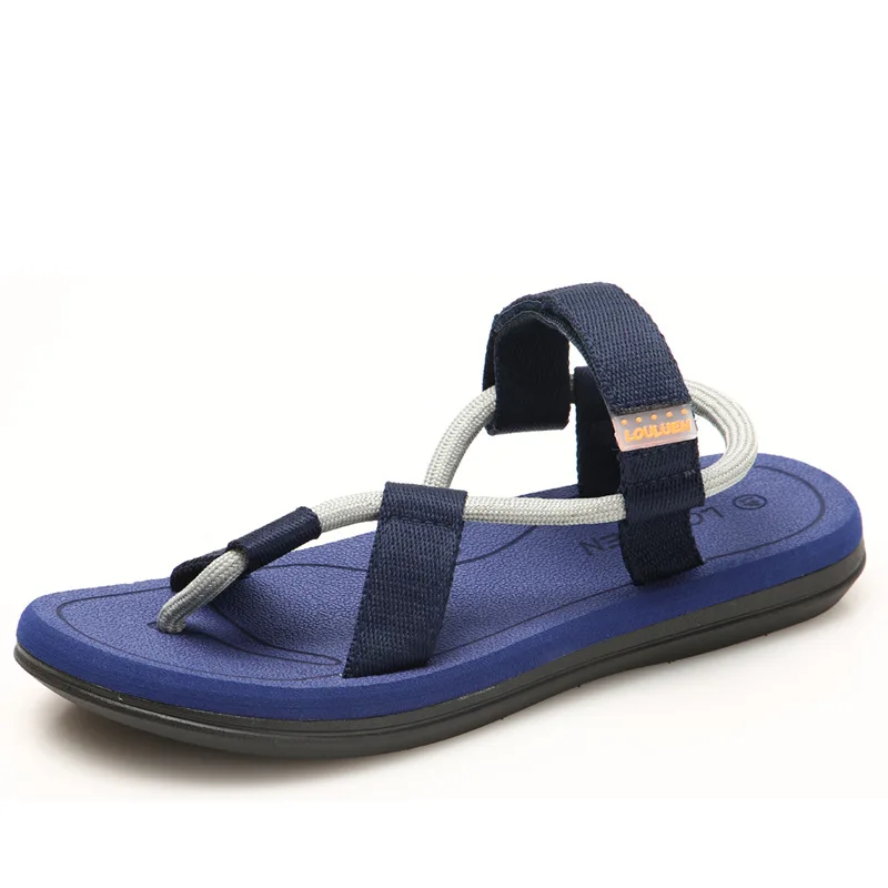 Männer Strand Sandalen Hohe Qualität Sommer Flache Schuhe Alias Rom Stil Große Größe Outdoor Skid Schuhe Männlichen dias Mode Müßiggänger