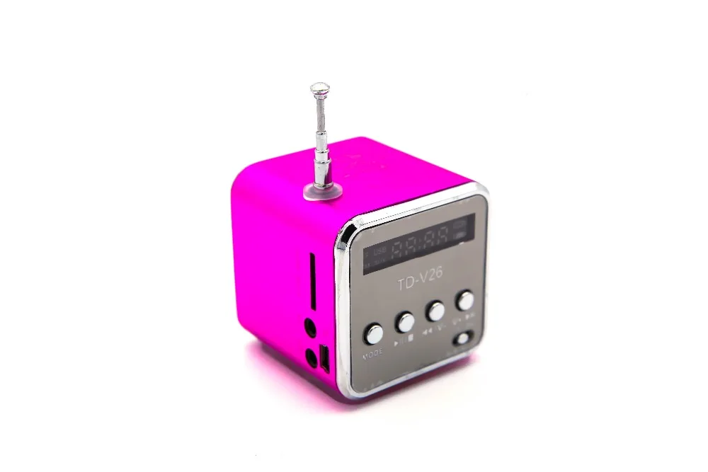 Мини-динамик с радио беспроводной портативный Micro USB стерео динамик s Ubwoofer Колонка супер бас FM радио приемник горячий