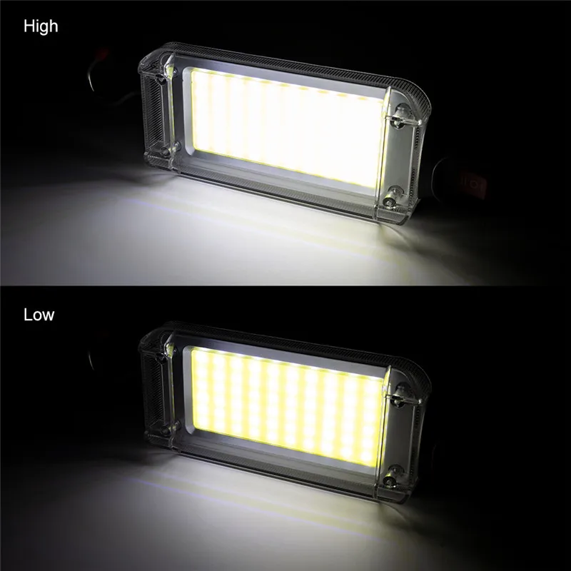 Carregamento de Iluminação de Emergência por 2*18650 Sanyi Lanterna Super Brilhante Portátil Usb Bateria Led Cob 2 Modos Lâmpada 9 Luzes e Iluminação