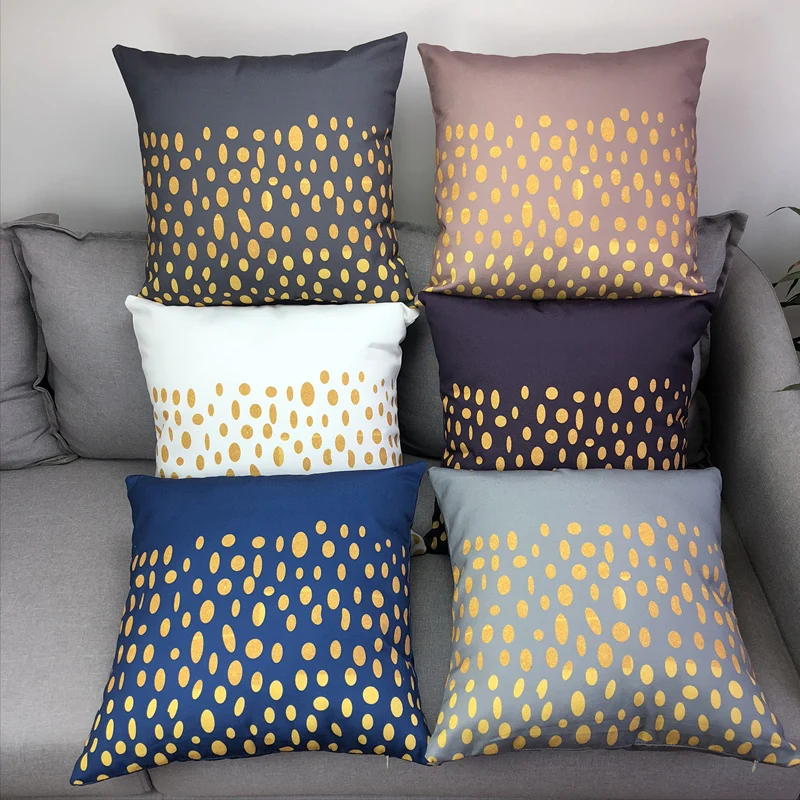 

Nordic Style Geometric Cushion Cover Polyester Pillow Case Black And White Home Decorative Pillows Cover For Sofa Car