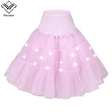 Wechery, новинка, длинный, макси, светодиодный светильник, эластичные юбки, сексуальная Пышная юбка из тюля, гофрированная, шифоновая, кружевная, Корсетная, сетчатая юбка, вечерние, для клуба