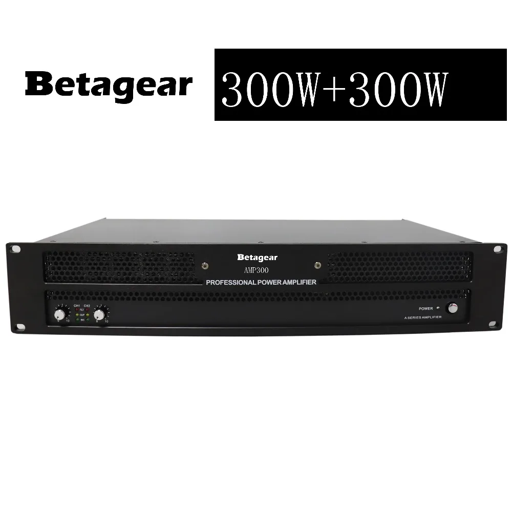 Betagear AMP300 профессиональный усилитель 350 Вт+ 350 Вт усилитель мощности 600 Вт* 2@ 4 Ом Профессиональное аудио оборудование dj звуковая система аудио усилитель