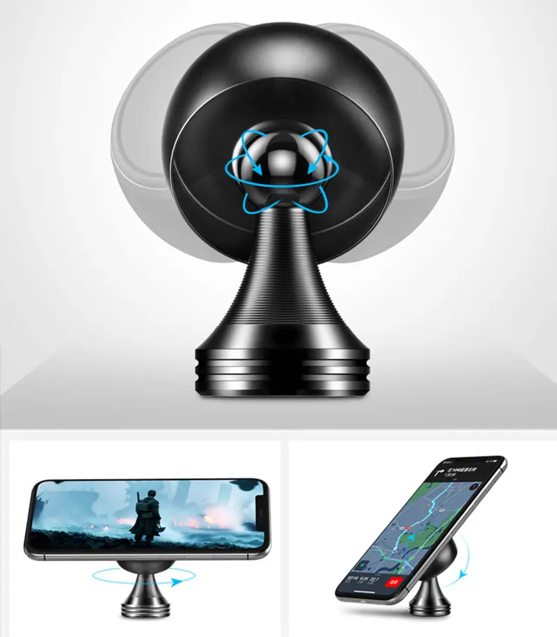Магнитная Автомобильная Подставка для телефона XUNDD для iphone 7 Plus samsung s10 xiaomi Универсальный держатель с креплением на вентиляционное отверстие металлическая подставка для телефона