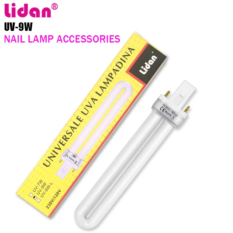LIDAN 9W 365nm u образная лампочка трубка Экологически чистая без свинца