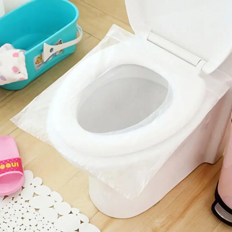 

10pcs/bag 43* 35.5cm Convenient Handy Pocket Wood Pulp Disposable Paper Toilet Seat Covers Toilet Pad for Hospital in Travel #25