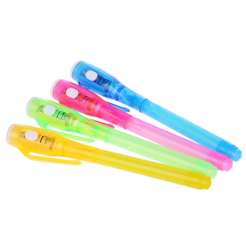 Magic Invisible Ink Pen Writing Secret Message Gadget With UV Light