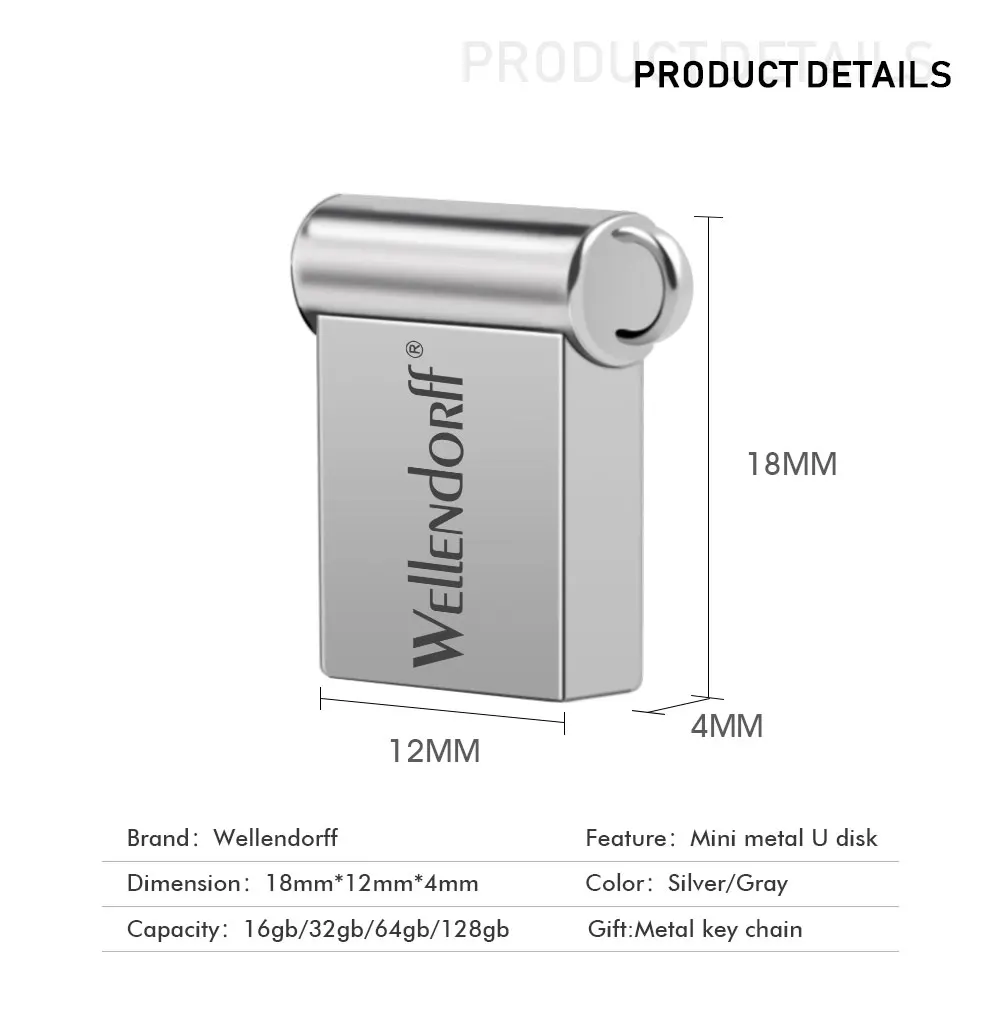 Супер мини usb флеш-накопитель 128 ГБ флеш-накопитель 64 ГБ 32 ГБ флеш-накопитель 16 ГБ 8 ГБ флеш-накопитель с подарочным кольцом для ключей