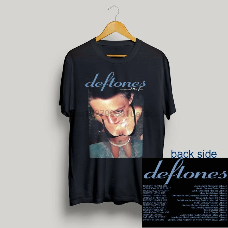 Deftones Around The Fur Tour Band концертная футболка S-5XL мужчин и женщин | Мужская одежда