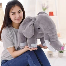 Прекрасный 45 см-80 см хит милый изысканный реалистичный плюшевый слон Свадебная кукла как длинный нос ребенок для детей Подарки дары