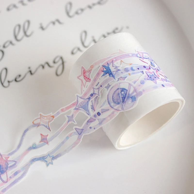 

Dream Planet Fall Flower Hollow Washi Tape Petal Decoration Masking Tape Bullet Journal Scrapbooking DIY Sticker School Supplies