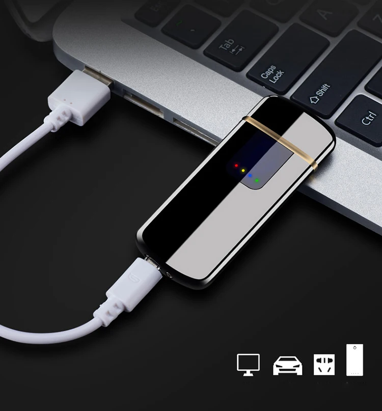 Нагревательный провод перезаряжаемая электрическая зажигалка USB плазменное Беспламенное ветрозащитное рулонное Зажигалка импульсная электронная зажигалка