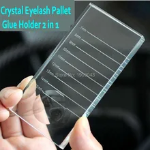 20 штук Палетка для наращивания ресниц Накладные клей для ресниц клей держатель 2 в 1