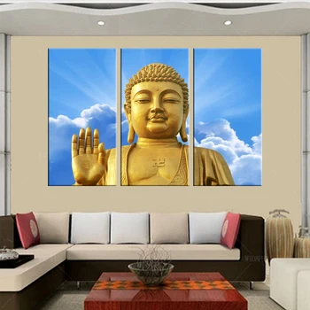 

3 Piece Canvas Art Posters and Prints Nordic Wall Prints Modular Pictures Buddha Painting Wall Art Paintings Picture Buddha