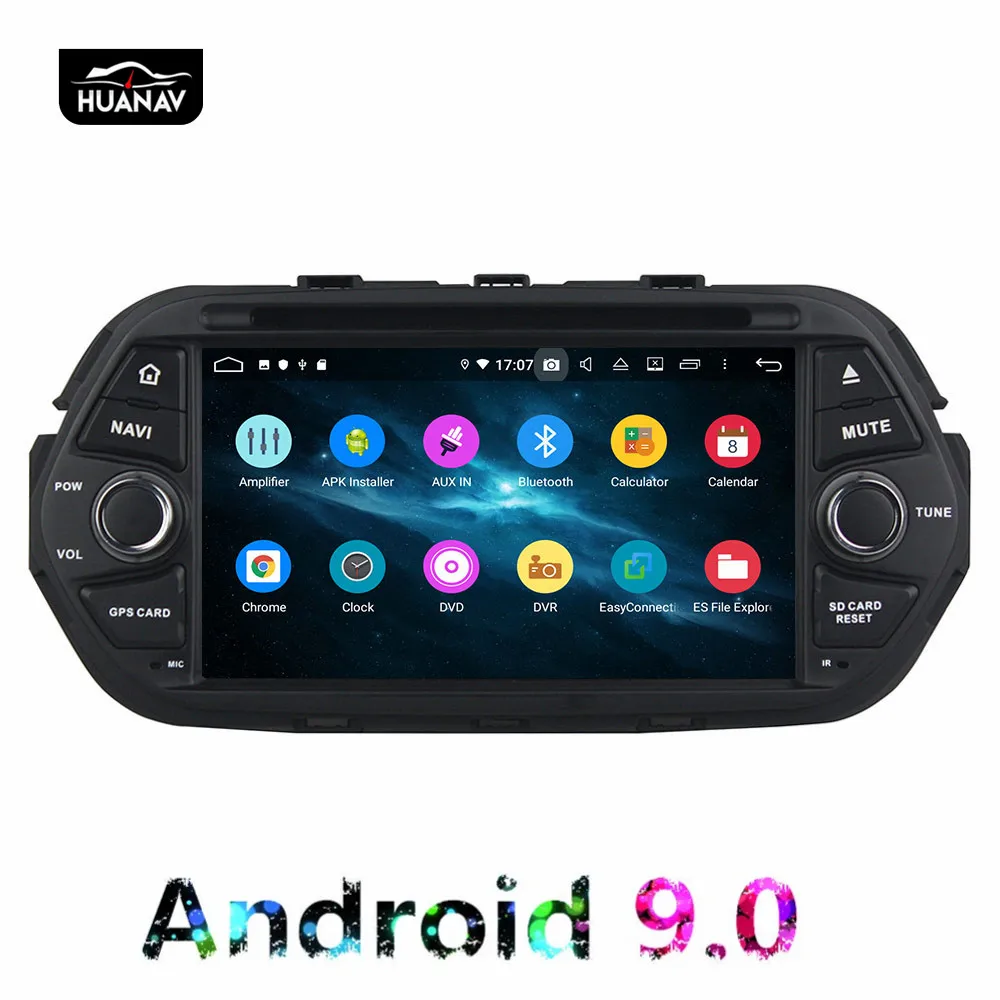 Top DSP Android 9.0 CD DVD Player GPS navigation For Fiat 500 EGEA 2016 2017+ auto multimedia player tape recorder 8-Core navi Audio 3