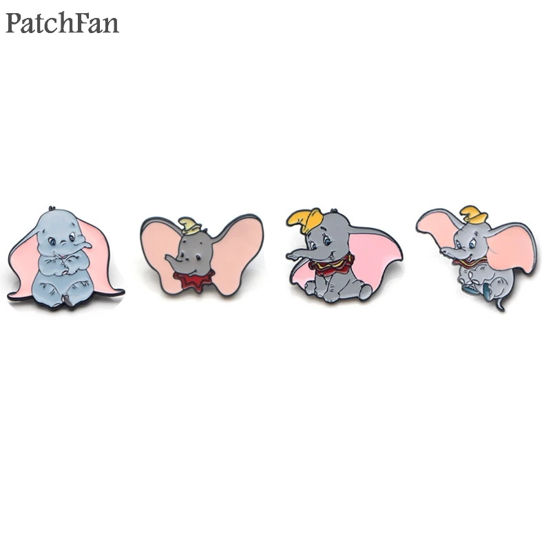 Patchfan Dumbo цинковые булавки para рюкзак Прайд металлические украшения для одежды медаль для сумки рубашка шляпа Значки броши для мужчин и женщин A0761