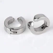 Ayliss-Piercing de acero inoxidable para hombres, Piercing falso para la oreja, pendiente sin Piercing, Piercing Punk, 4 Uds.