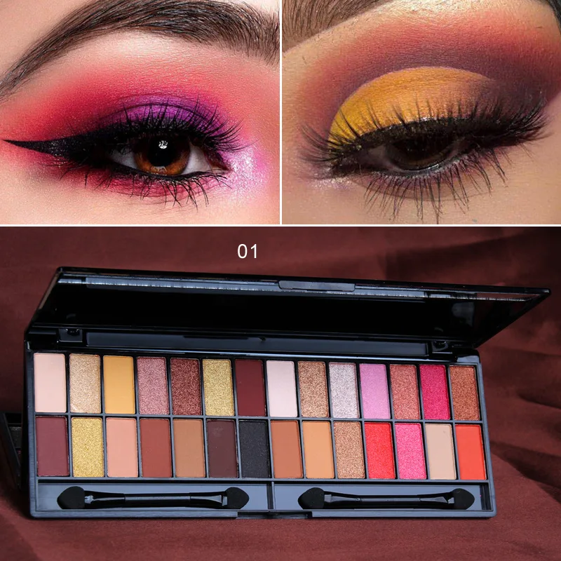 

New Arrival 28 Colors Eyeshadow Pallete Student Beginner Makeup Set Lasting-effect Matte Pearlescent Eye Shadow