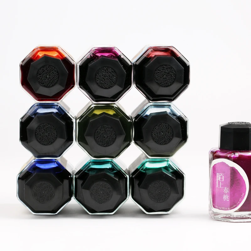 

10 colors option Chinese style ink fit for fountain pen, glass dip pen color ink,60ml/bottle