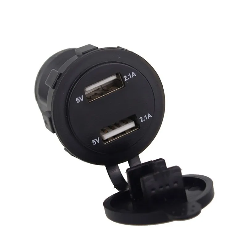 2019 автомобильное зарядное устройство для мотоцикла USB гнездо вольтметр