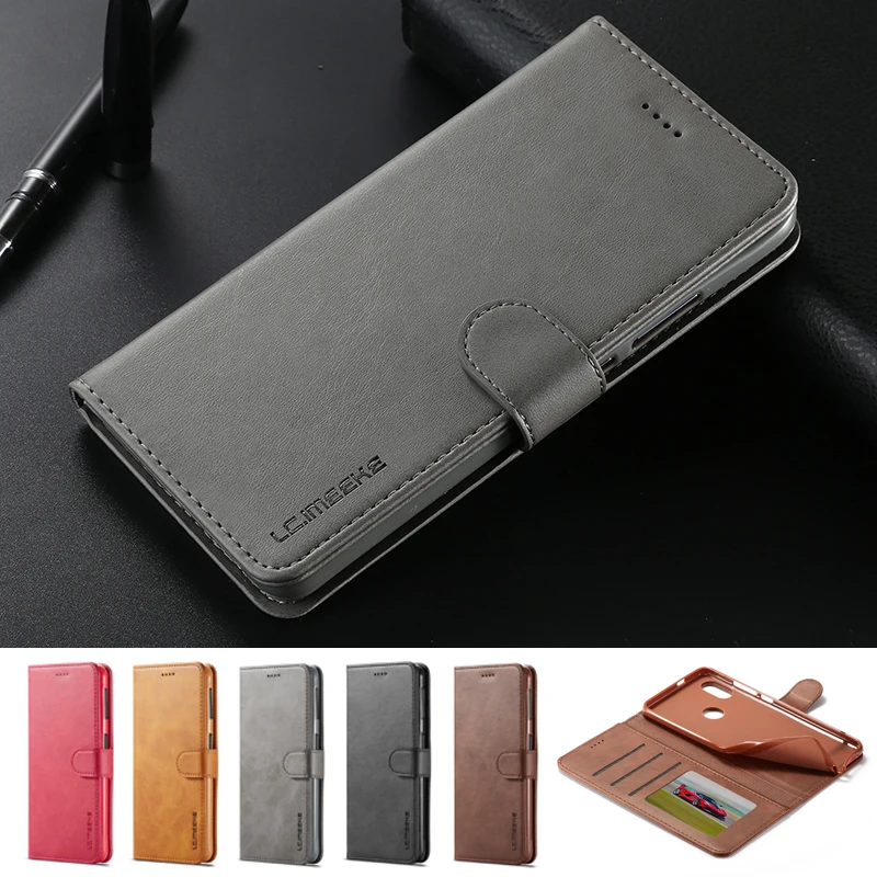 Чехол-книжка для Xiaomi Redmi 7, кожаный чехол-бумажник, чехол для телефона Redmi 7, роскошный чехол со слотом для карт, подставка, откидная крышка