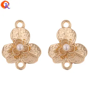 

Cordial Design 50Pcs 16*21MM Jewelry Accessories/Earrings Connectors/DIY Jewelry Making/Flower Shape/Hand Made/Earring Findings
