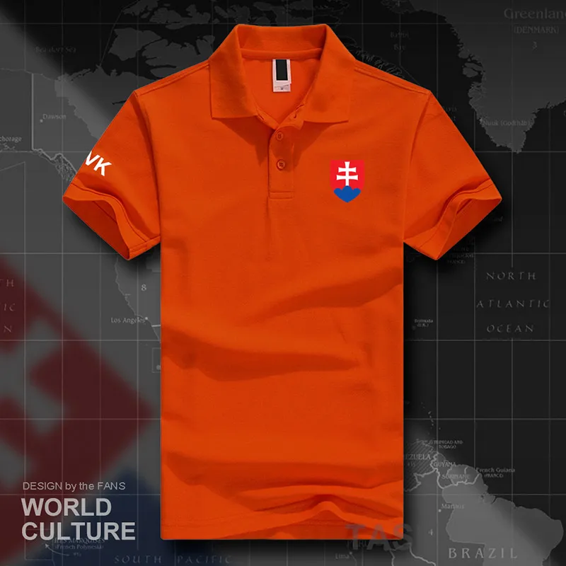 Рубашки поло для мужчин с коротким рукавом, белые бренды, с принтом, для страны, хлопок, nation team 20 - Цвет: polo-orange
