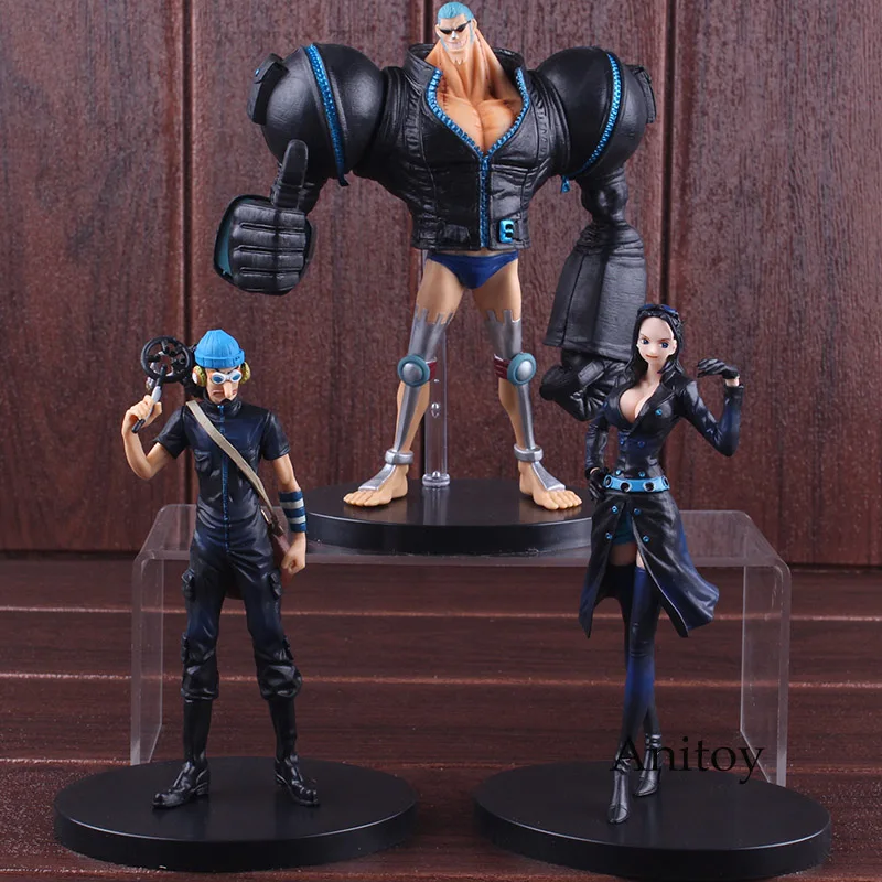 

Figure One Piece Film Gold One Piece Usopp Franky Robin PVC Figures Anime Collectible Figurines Model Toys Doll 3pcs/set