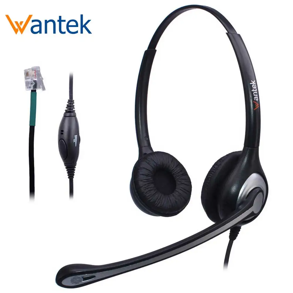 

Wantek Telephone Headset with Noise Canceling Mic for AVAYA Aastra Ascom Mitel Plantronics MiVoice Landline Deskphones(A602FS1)