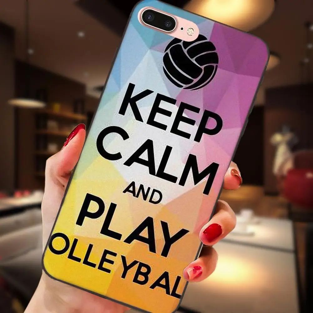 С надписью Keep Calm And люблю волейбол для Galaxy C5 C7 J1 J2 J3 J330 J5 J6 J7 J730 2017 Ace Core Duo Max Мини плюс