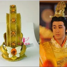 ТВ-игра Легенда китайского императрица у Мэй нианг императора золотые волосы тиары косплей мужские волосы кусок
