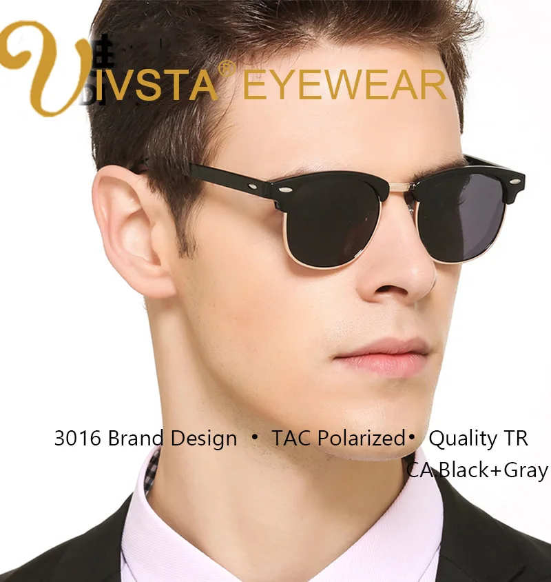 IVSTA 3016 металл солнцезащитные очки для Для мужчин солнцезащитных очков Для женщин Frame Марка вождения Сейм без оправы полукадра розовый - Цвет линз: Gray