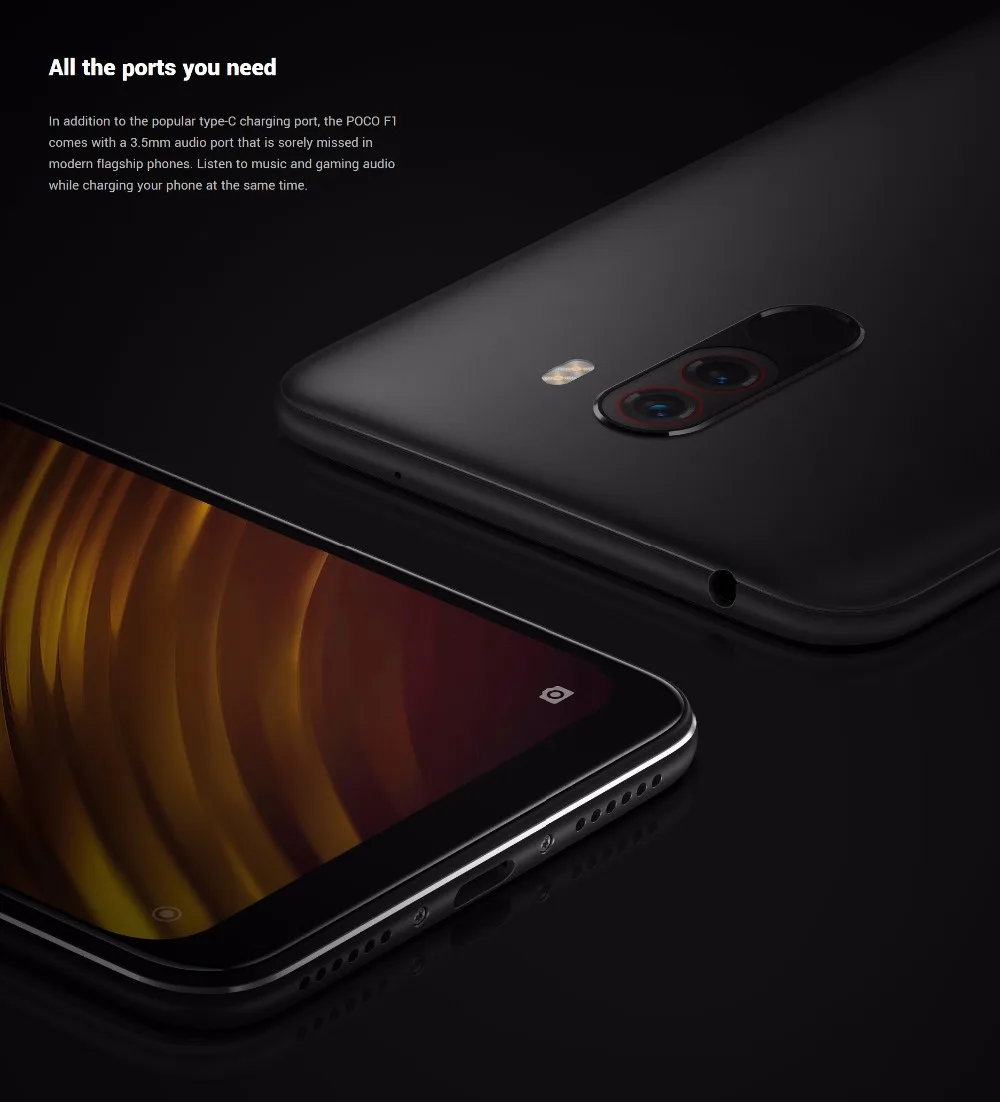 Xiaomi POCOPHONE F1 с глобальной версией, 6 ГБ, 128 ГБ, POCO F1, Snapdragon 845, 6,18 дюйма, полноэкранная фронтальная камера 20 МП, мобильный телефон LiquidCool