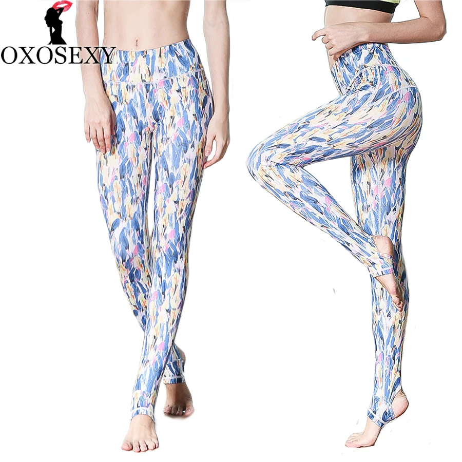 Brand feather Women Sexy Yoga Pants Fit Sport Pants Fitness Gym Pants Workout Running Tight