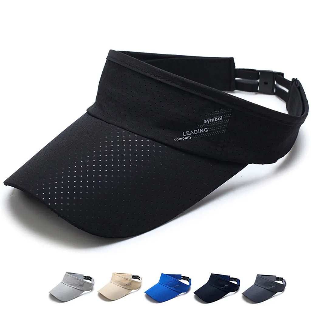 

KANCOOLD Man Cotton Cap Adjustable For Running Tennis Golf Mesh Breathable Unisex Empty Top Visor Cap Women Sunscreen Hats