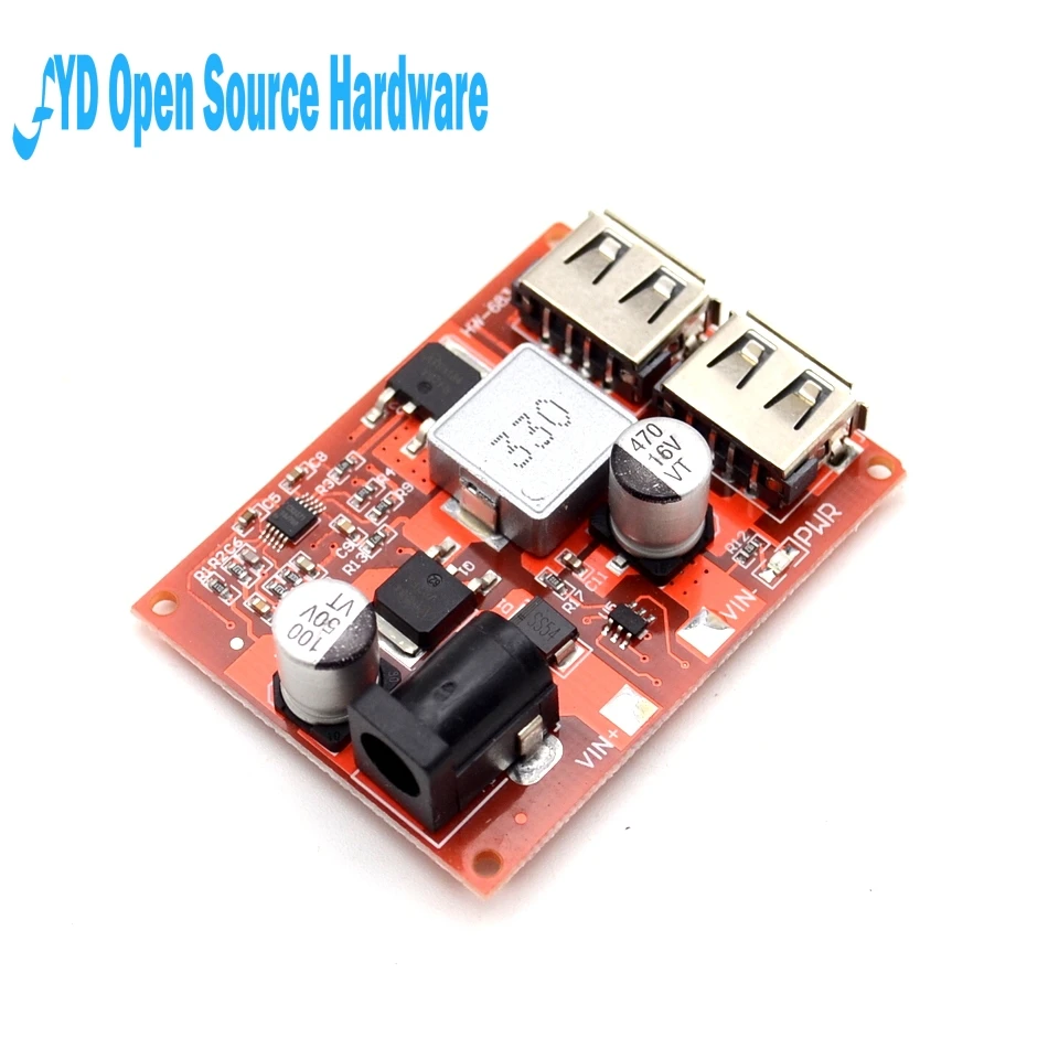1 шт. LM2596 LM2596S Dual USB DC 9V 12V 24V 36V 5V 3A модуль ldo понижающего преобразователя доска
