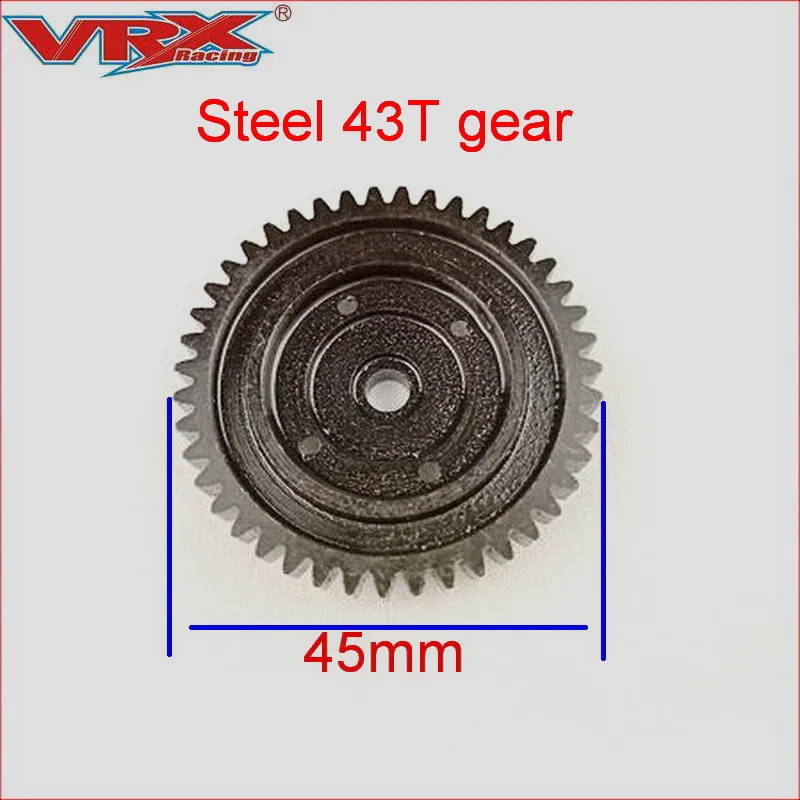 

10999 Steel 43T gear for RH818 Cobra Truck for VRX Racing 1/8 scale 4WD rc car Upgrade parts, remote contol Toys car accessories