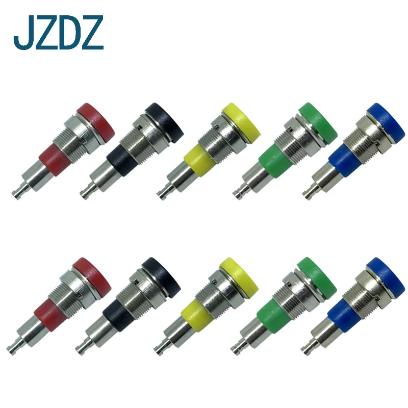 

JZDZ J.40014 10 PCS High quality welded copper 4mm banana socket, 4mm panel socket,