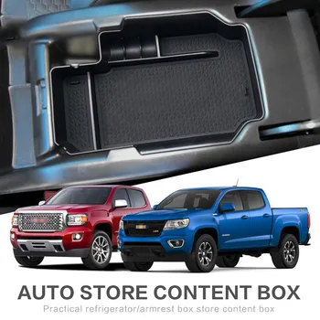 

For Chevrolet Colorado 2015 2016 2017 2018 2019 Armrest Storage Box Car Organizer Tray Pallet Container Accessories