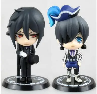 

2pieces Black Butler Sebastian Ciel Action figure Anime Doll Cartoon Figure PVC Collection Model Toy for friends gift