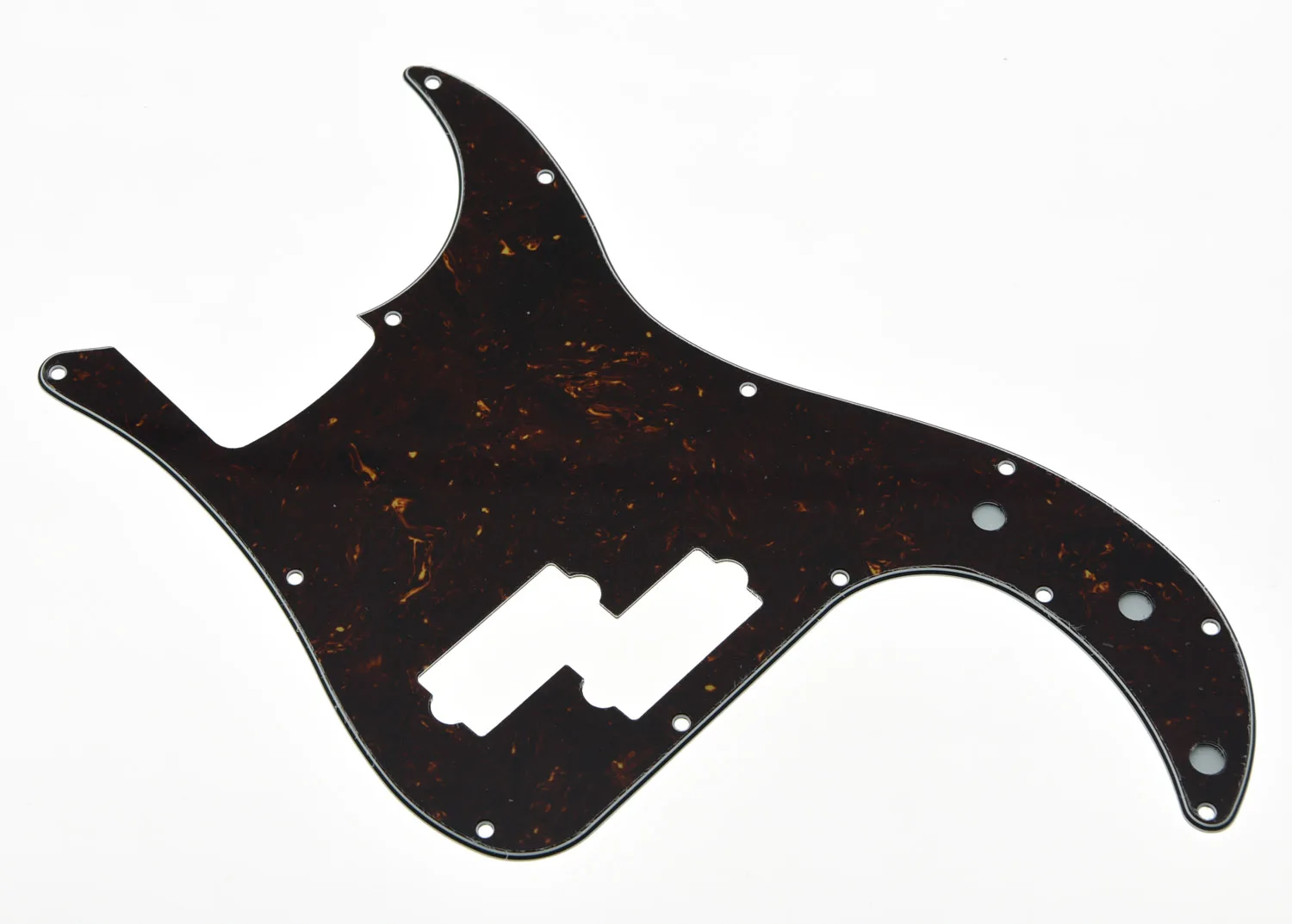 

USA Spec Precision Bass P Bass Pickguard Scrach Plate Dark Brown Tortoise 3 Ply