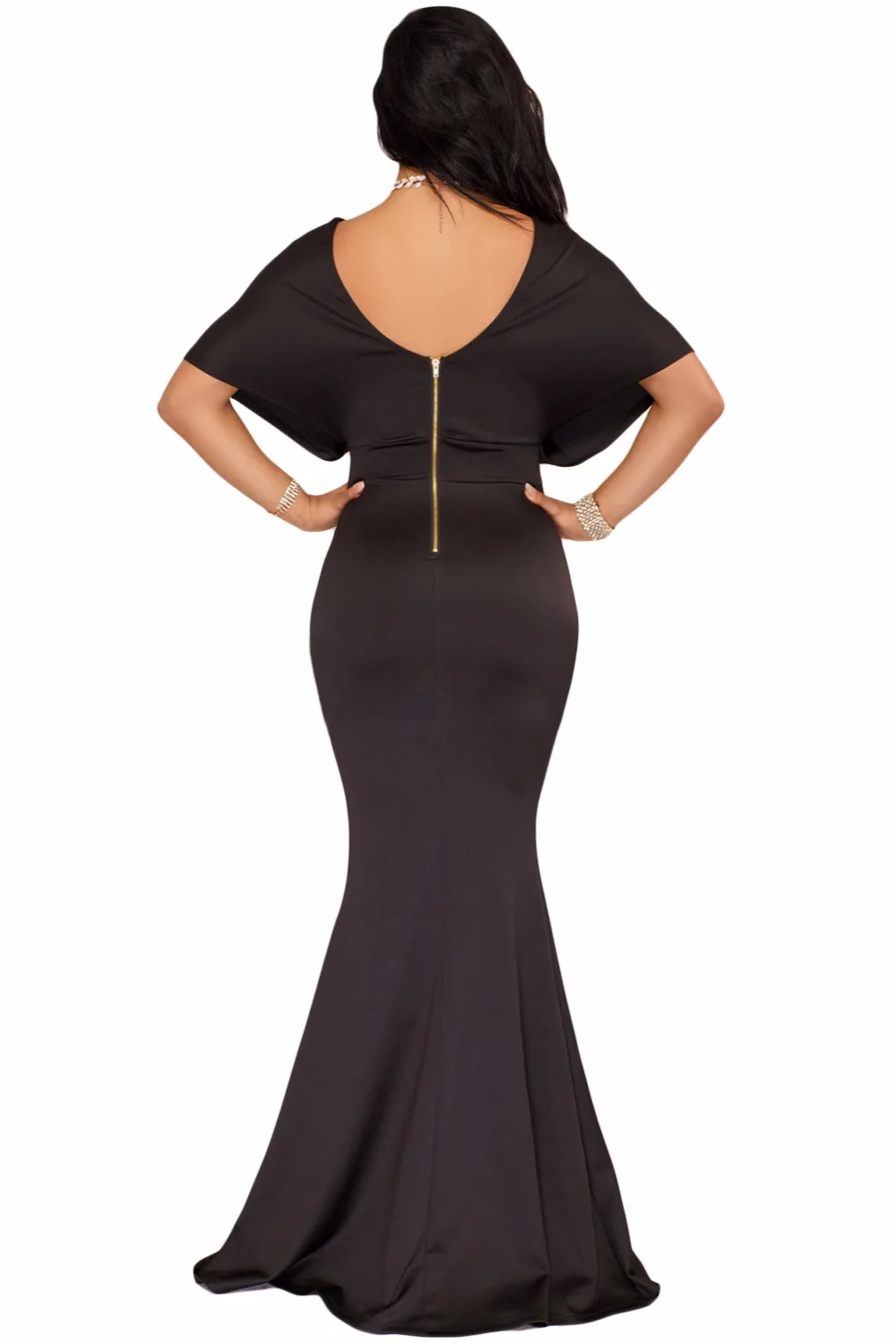 Black-Off-The-Shoulder-Mermaid-Maxi-Dress-LC61944-2-2