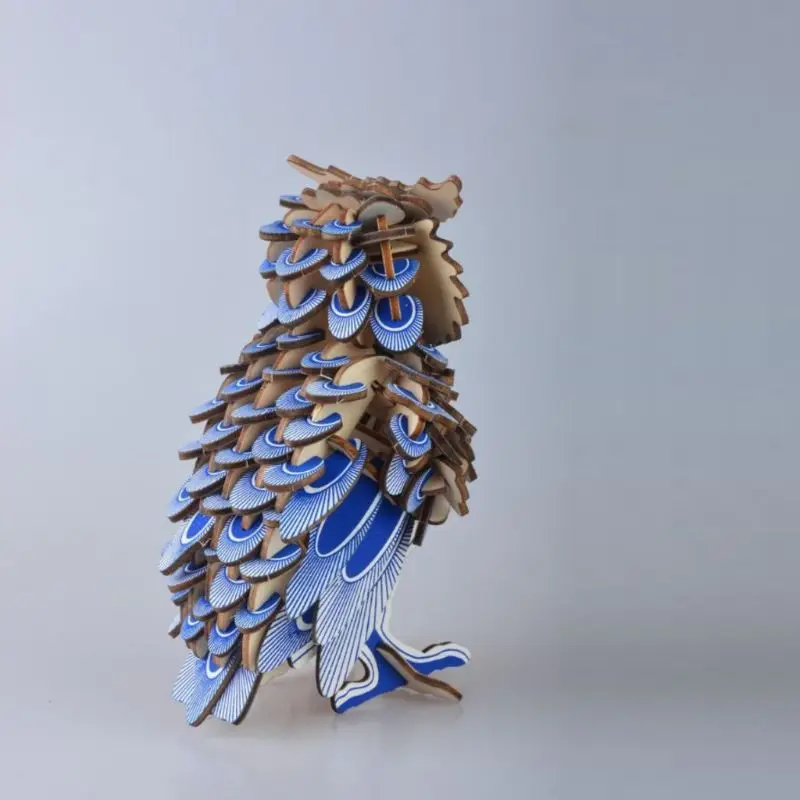 Новая модель моделирования 3D Сова деревянная сборка головоломки разборка головоломка дети интеллект обучающие игрушки для детей подарок