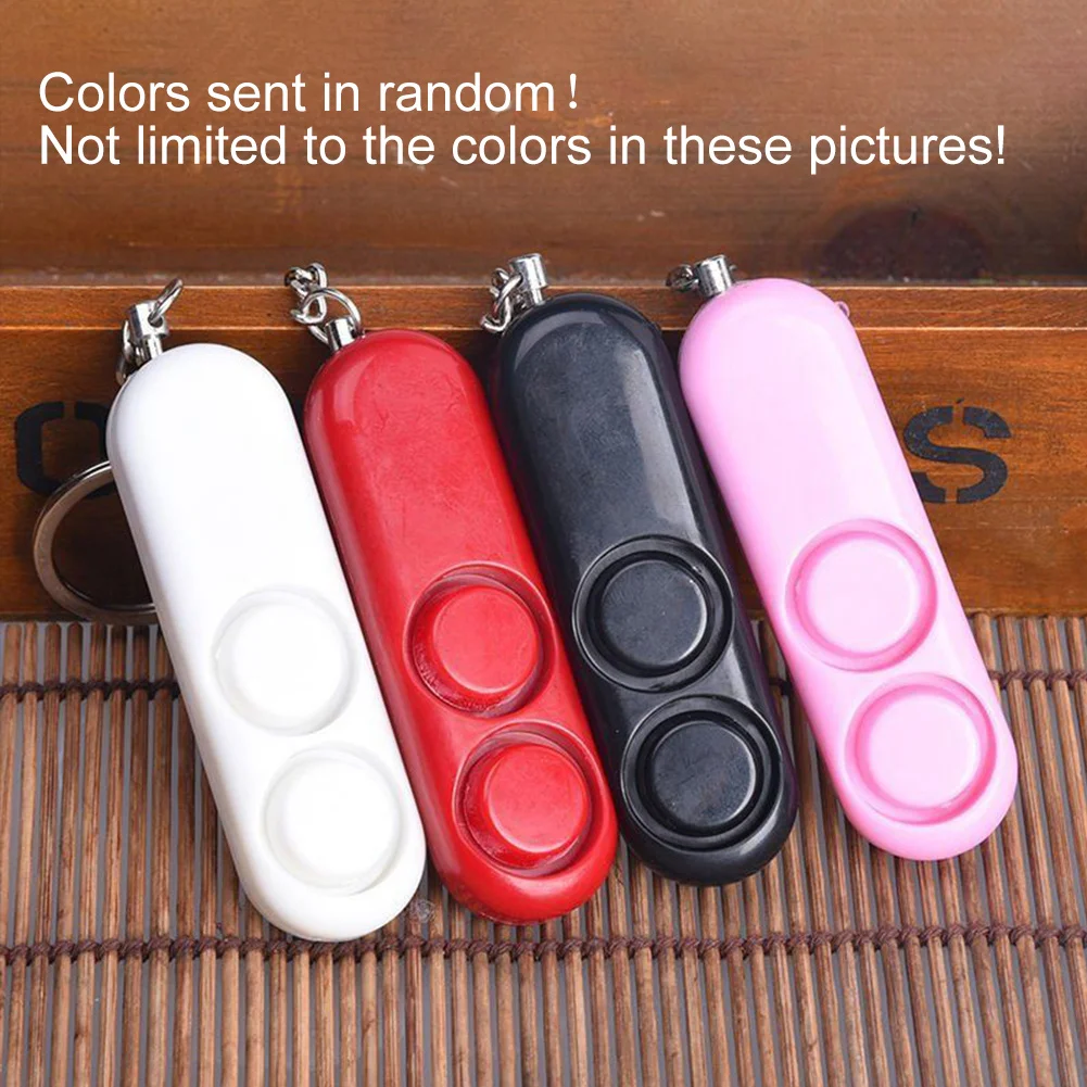 

Mini 120db Loud Security Rape Siren Alarm LED Light Keychain Flashlight
