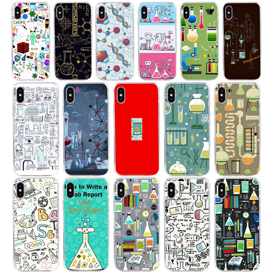 

245H Biology and Chemistry Soft Silicone Tpu Cover phone Case for iphone 5 5s se X XR XS Max case