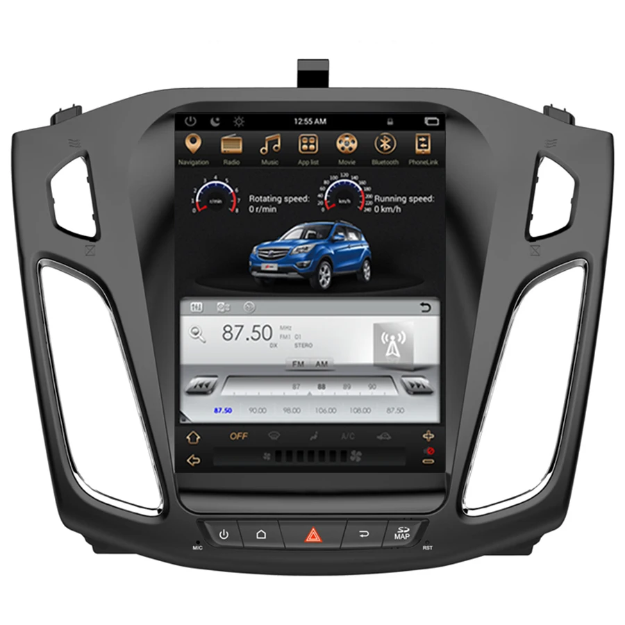 Cheap Asvegen Vertical Touch Screen Android 6.0 Quad Core Car Auto  Radio Multimedia Player GPS Navigation For Ford Focus 2012-2015 2