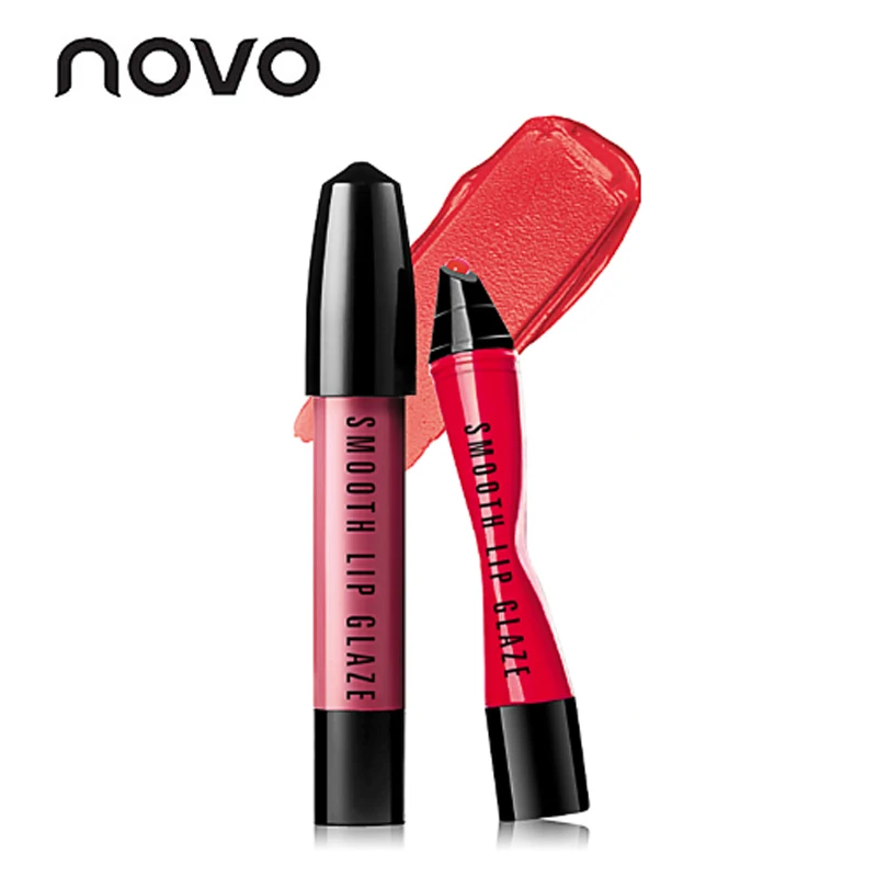 

NOVO Brand Smooth Lip Glaze Liquid Matte Liquid lip glaze pen Persistent non decolorizing Moisturizing Shigeto Easy coloration