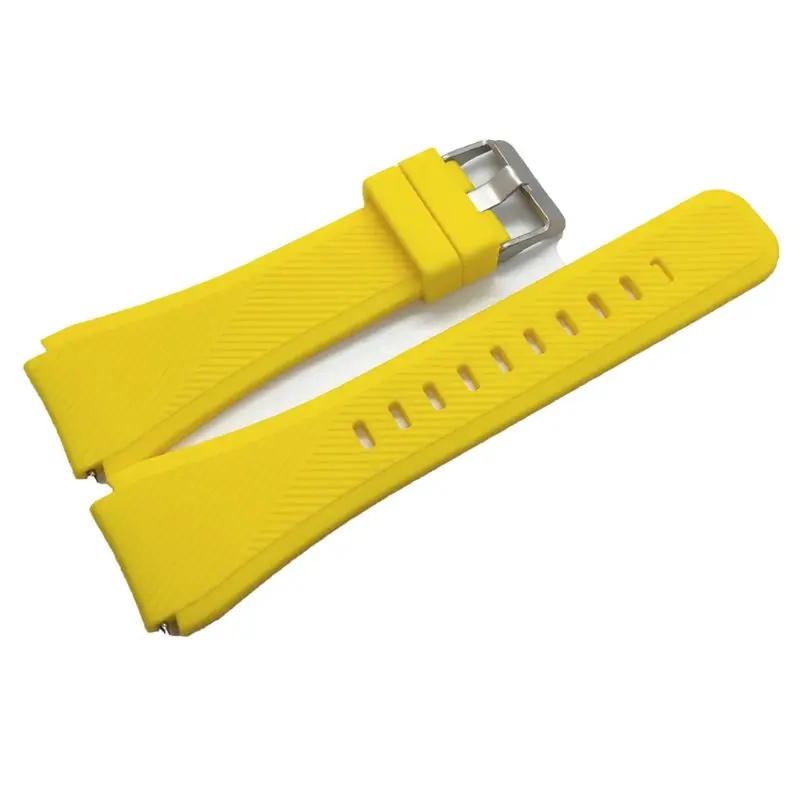 Сменный ремешок для наручных часов, спортивный браслет для часов samsung Galaxy Watch 46 мм/gear S3/gear 2 R380/gear 2 Neo R381 - Цвет: Yellow