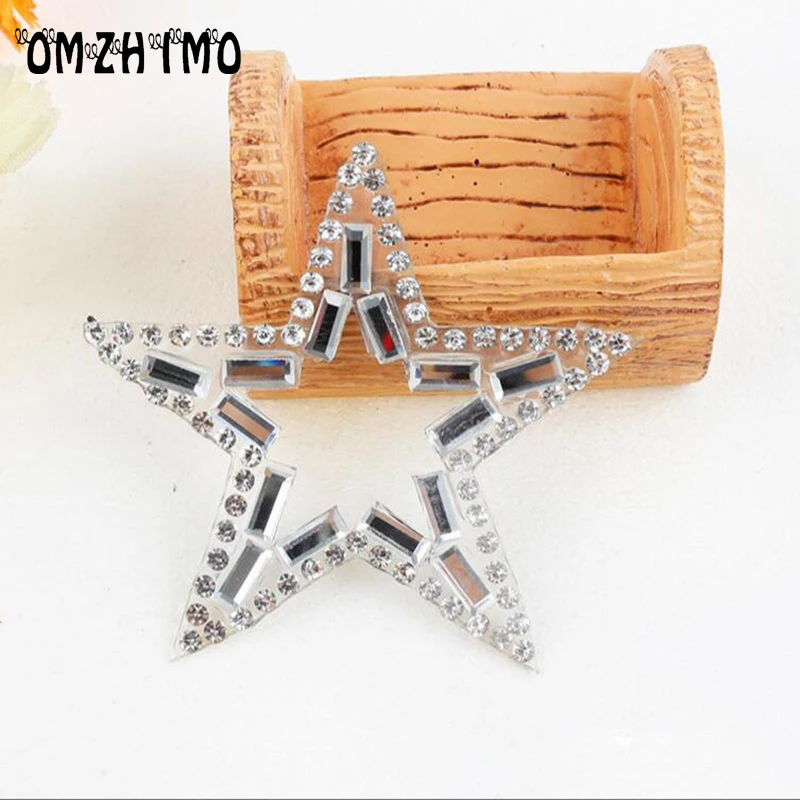 

Exquisite Rhinestone Star Motifs Clothes Patches Sequined Shoes/hats/bags Appliques Iron Patch